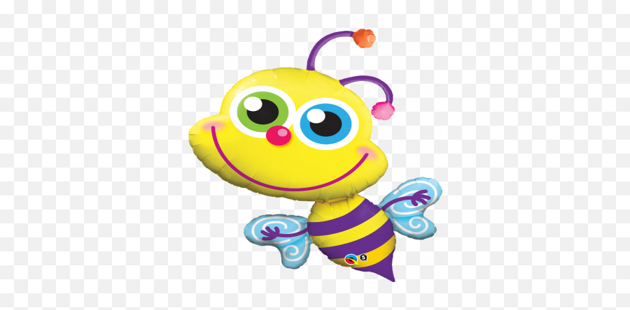 Super Shape Qualatex Foil Balloon - Bee Balloon Qualatex Emoji,Paper Writing Bee Emoji