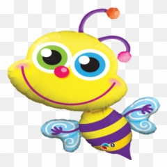 Super Shape Qualatex Foil Balloon - Bee Balloon Qualatex Emoji,Paper Writing Bee Emoji
