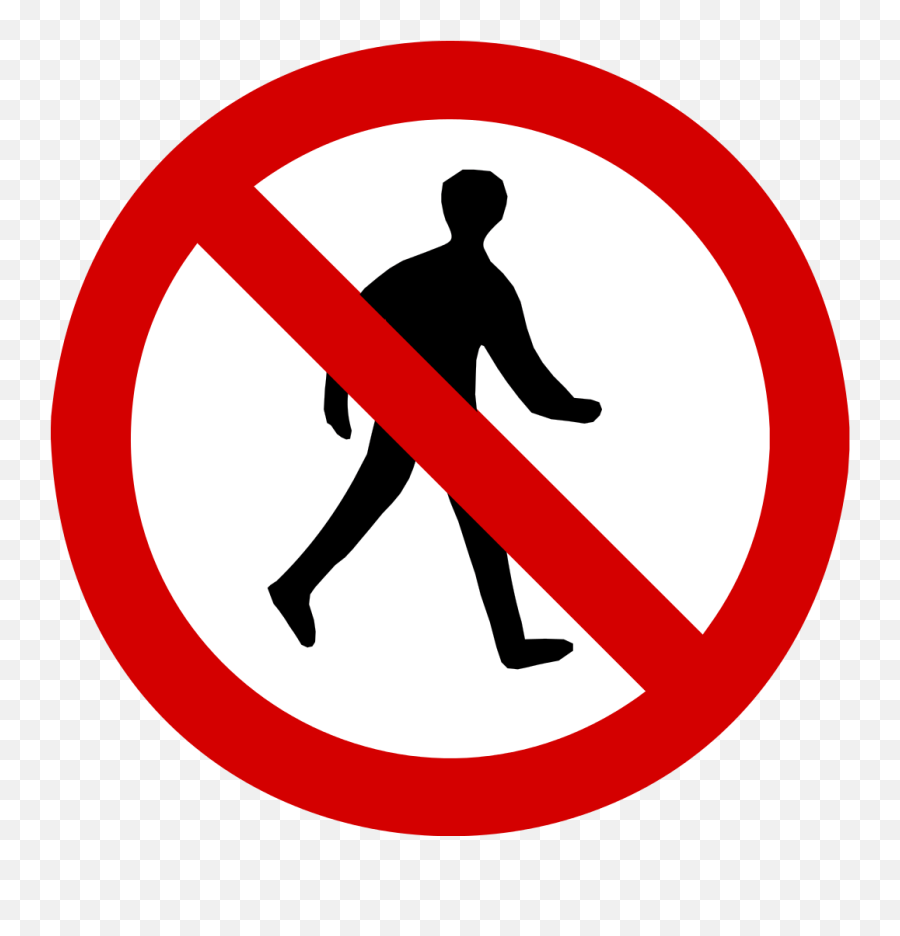 Mediale Unterschiede - No Entry Pedestrian Sign Emoji,Emoticons Beweglich