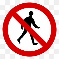 Mediale Unterschiede - No Entry Pedestrian Sign Emoji,Emoticons Beweglich