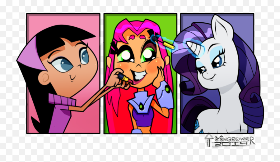 Fairly Oddparents Trixie Tang - Teen Titans Go Starfire Rarity Emoji,Fairly Odd Parents No Emotion