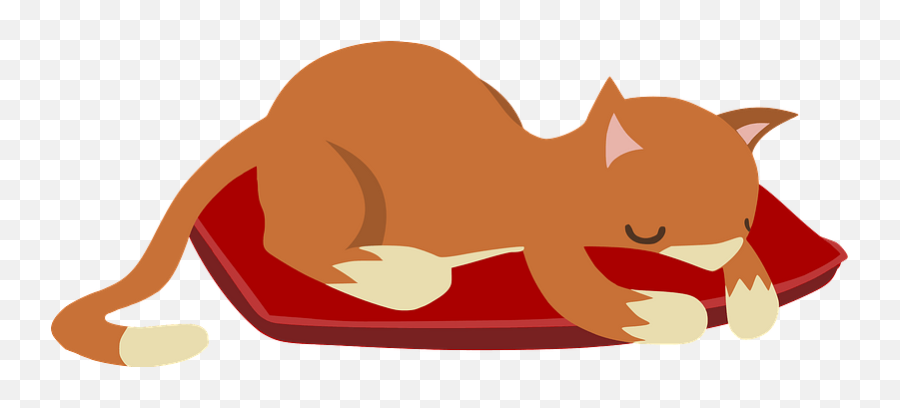 Sleeping Cat Clipart Free Download Transparent Png Creazilla - Clip Art Sleepin Cat Emoji,Emoji Cat Woma Bed