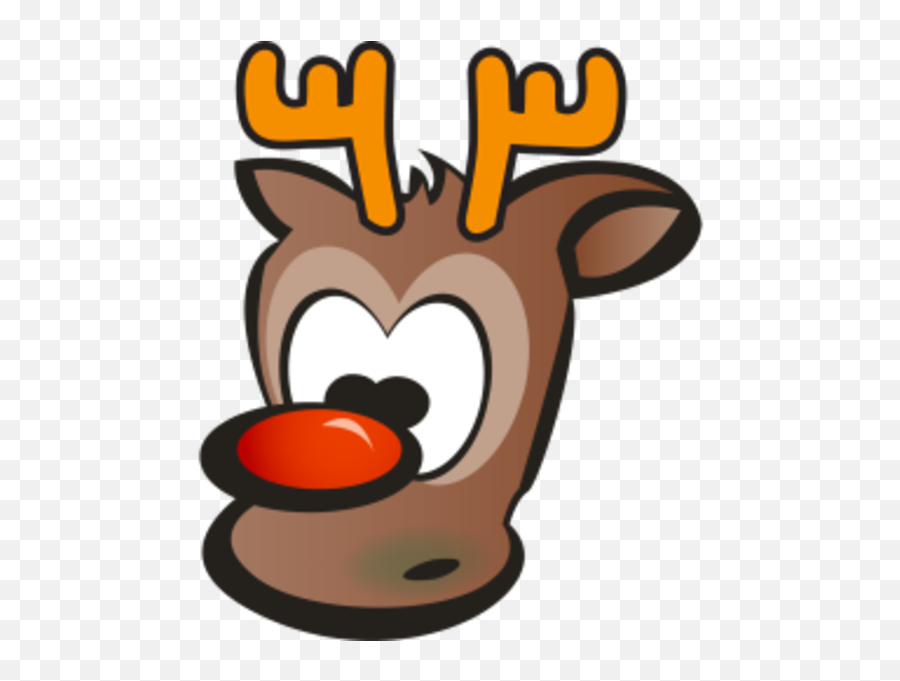 Faces Clipart Reindeer Faces Reindeer Transparent Free For - Rudolph Emoji,Xmas Reindeer Emoticon