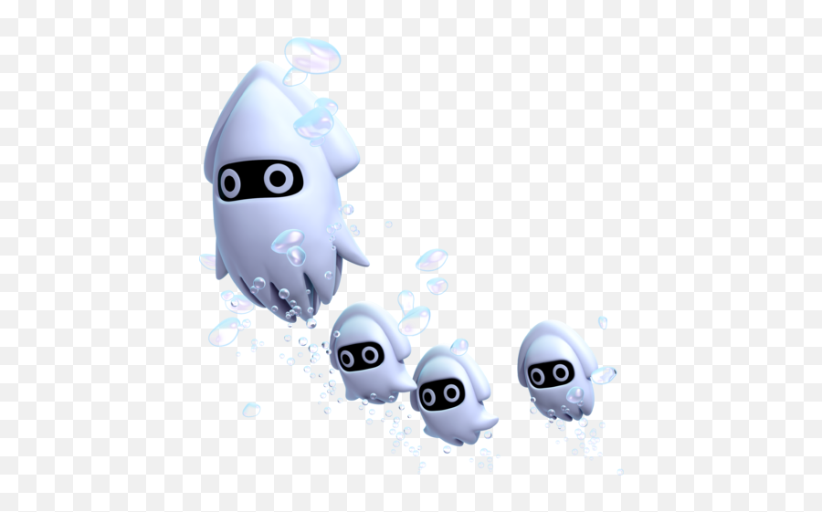 Nounou Bloops - New Super Mario Bros U Blooper Nanny Emoji,Boo Mario Emotions