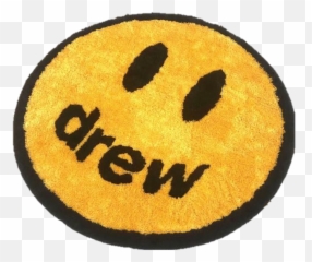 Drew House Smiley Logo Rug Yellow - Happy Emoji,House Emoticon