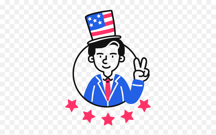 Usa Election Winner Man Free Icon Of - One Tap Csgo Png Emoji,Emoticon Flag Eua