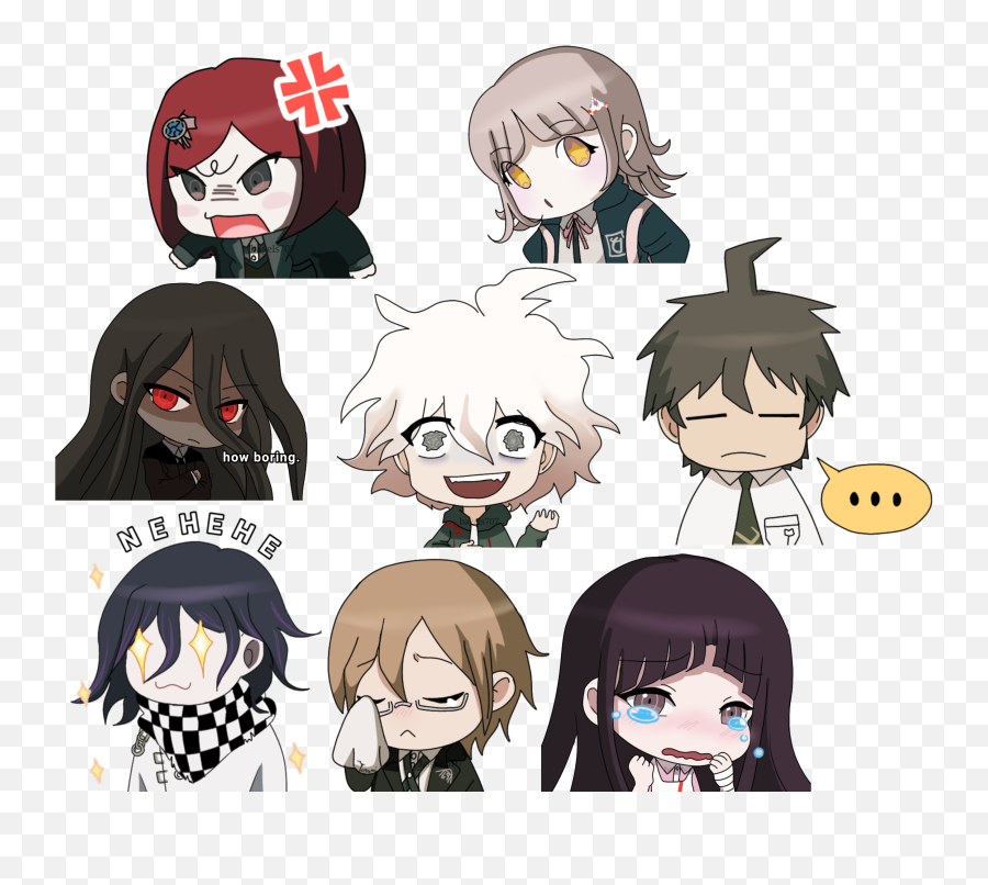 Danganronpa Emoji Based On Mystic Messenger Ones Danganronpa - Fictional Character,Mystic Massage Emojis