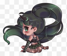 Etiqueta Cutegoth En Twitter - Kawaii Goth Chibi Girl Emoji,Chibi Vamire Emotion Attraction