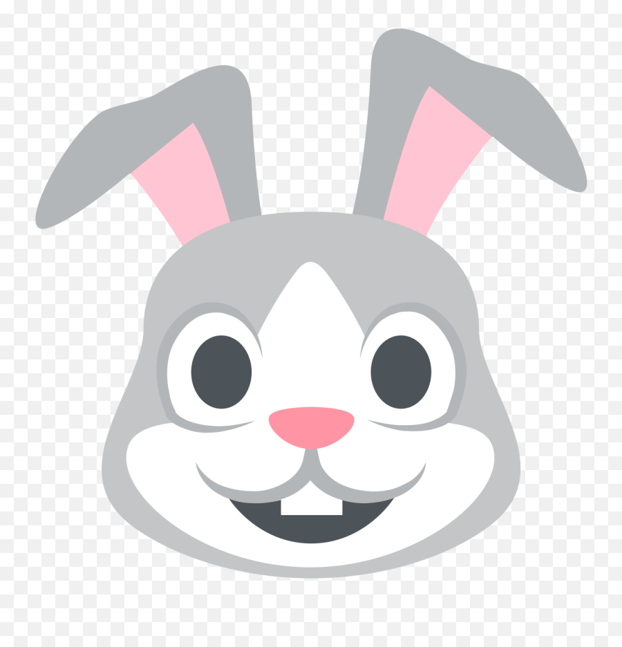 Rabbit Face Emoji High Definition Big - Vector Rabbit Face,Animal Emoji Copy And Paste