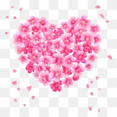 Heart Frame Png - Pink Flower Heart Frame Border Png Flower Heart Vector Emoji,Borders Emoticon.
