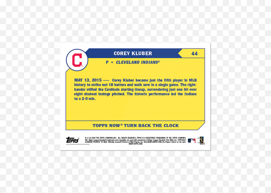 Corey Kluber - Topps Emoji,Emotions Of Corey Kluber