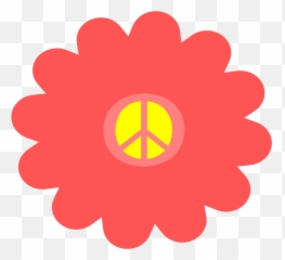 Hippie Flower Clip Art - Clipart Best Hippie Flower Png Emoji,Peace Hippie Emoticon