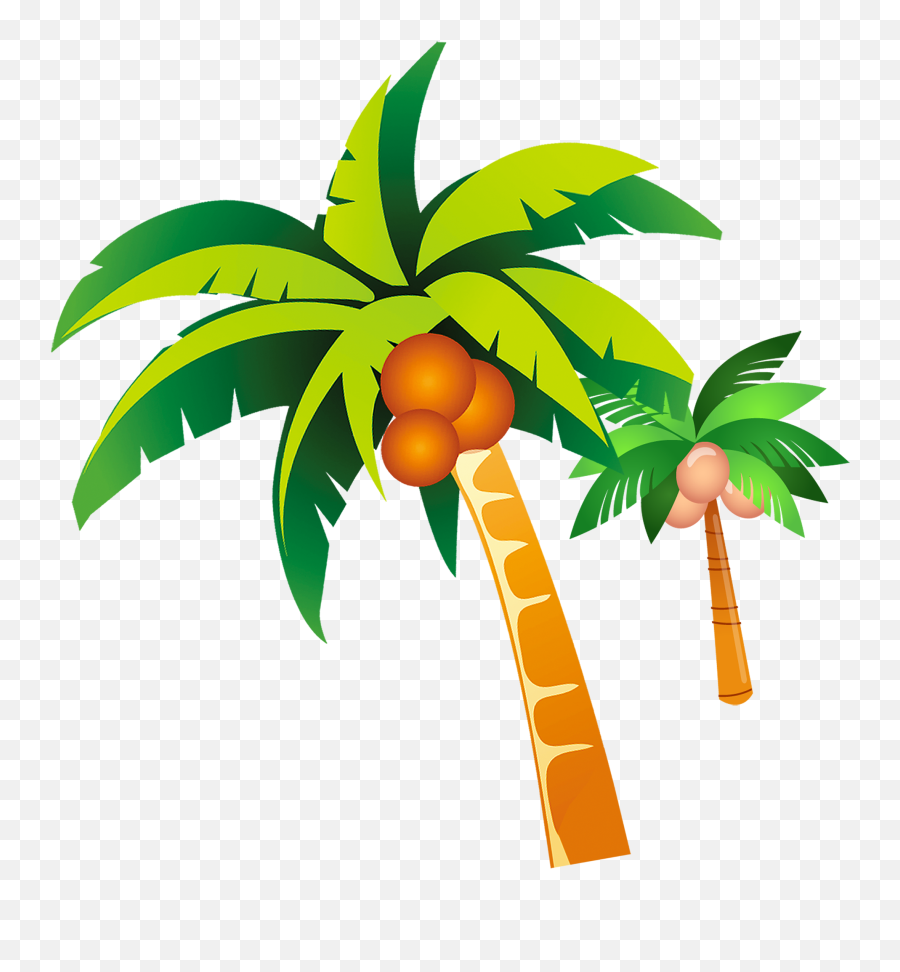 Summer Clip Art - Clipart Summer Coconut Tree Emoji,Coconut Tree Emoticon