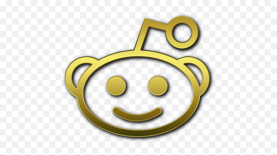 Free Other Social Media Icons Gold - Icon Png Reddit Logo Gold Emoji,Deviantart Favorite Emoticons