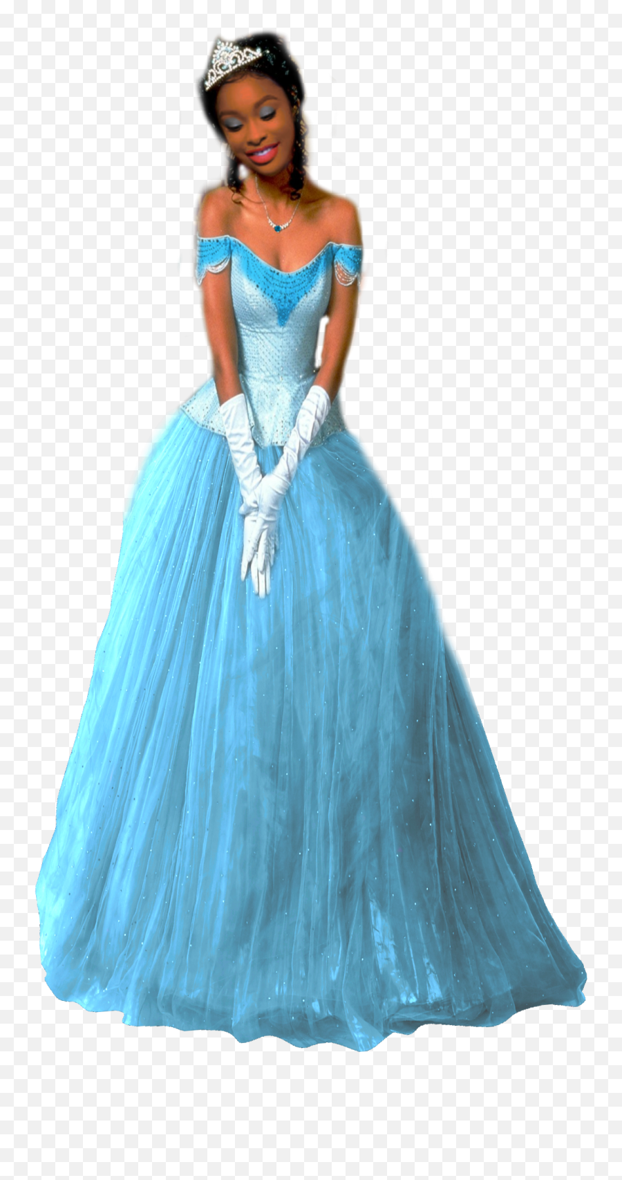Coco Jones As Tiana Blue Dress - Princesas De Disney Fan Blue Dress Princess Tiana Emoji,Disney Coco Emoji