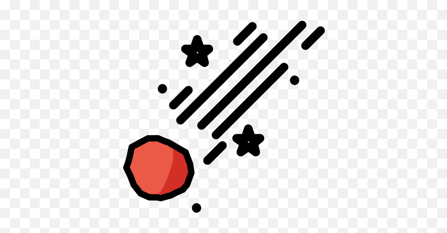 Comet Emoji - Meteorito Emoji,Comet Emoji
