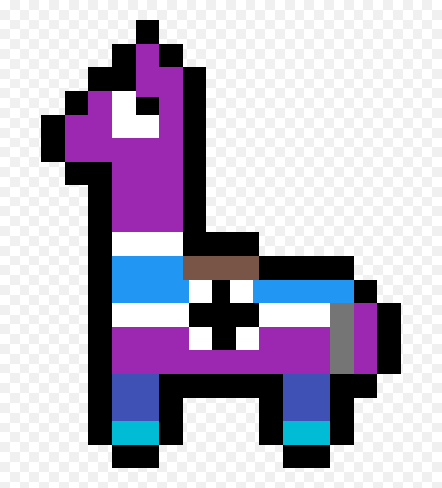 Fortnite Llama - Pixel Art Fortnite Llama Clipart Full Emoji,Minecarft Mini Emojis