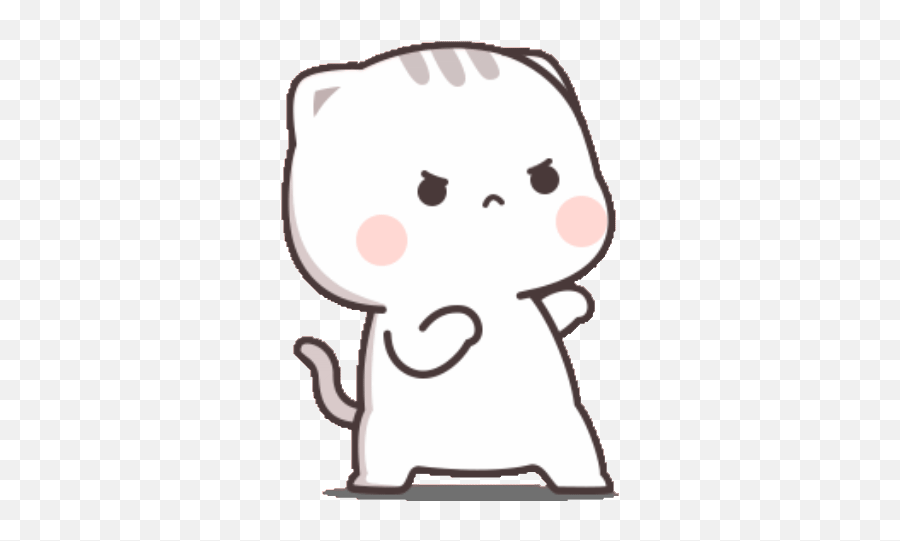Cute Emoji - Cute Fight Gif,:3c Emoticon Cat