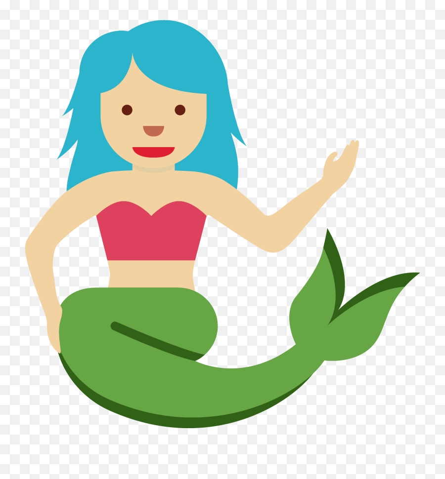 Mermaid Emoji Clipart Free Download Transparent Png - Mermaid Emoji Transparent Png,Brave Blonde Emojis