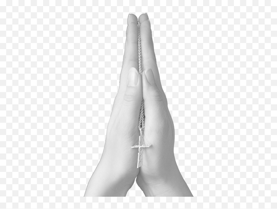 Praying Hands W Cross Psd Official Psds - Prayer Hands Psd Emoji,White Praying Emoji