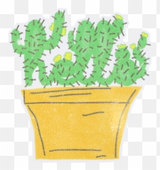 Cactus Pot Sticker U2013 Hello Apparel - Fines Herbes Emoji,Emoticon For A Pot