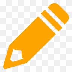 Orange Pencil Icon - Free Orange Pencil Icons Pencil Icon Yellow Png Emoji,Pencil Emoticon