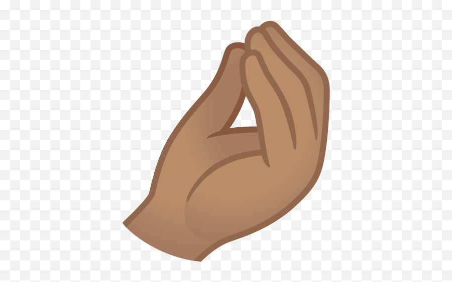 Medium Skin Tone Emoji - Pinched Fingers,Finger Pinch Emoji