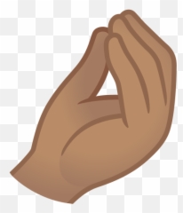Medium Skin Tone Emoji - Pinched Fingers,Finger Pinch Emoji