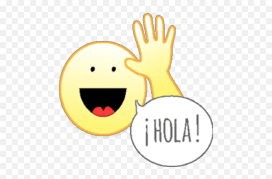 Text Emojii Stickers For Whatsapp,Emoticon Hola