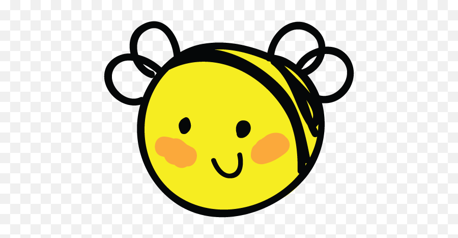 Mochibees - When Mochi Meets Donut Donut Worry Bee Happy Emoji,Cute Butterfly Emoticon