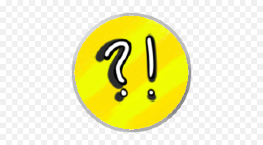 Secret House - Roblox Emoji,Yellow Exclamation Mark Emoji