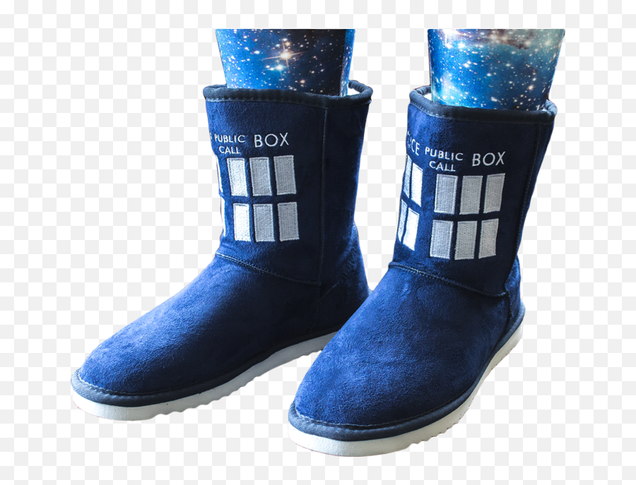 Doctor Who - Doctor Who Tardis Boot Slippers Emoji,Tardis Emoticon Facebook