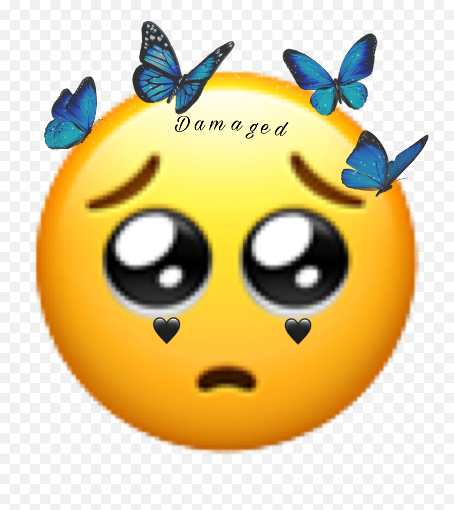 Damaged Sad Damaged Emoji Sticker - Awe Emoji,Dam Emoji