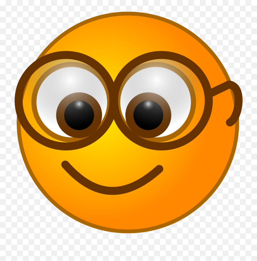 Smirc - Happy Emoji,Nerdy Emoticon