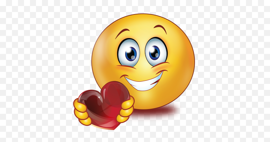 Holding Heart Emoji - Happy,Heart Emojis