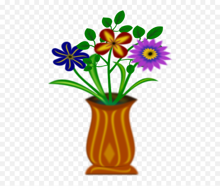 Flores Clipart I2clipart - Royalty Free Public Domain Clipart Clip Art Of Flower In The Vase Emoji,Emoticons De Borboleta