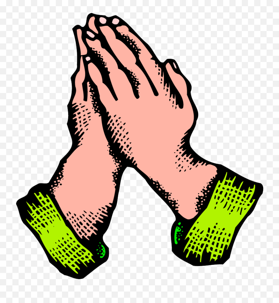 Clipart On Prayer - Thank You Kids Hand Clipart Emoji,6god Emoji