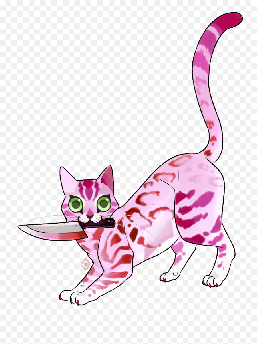 Kitten Kawaii Pretty Pink Sticker - Girly Emoji,Pink Cat Emoji