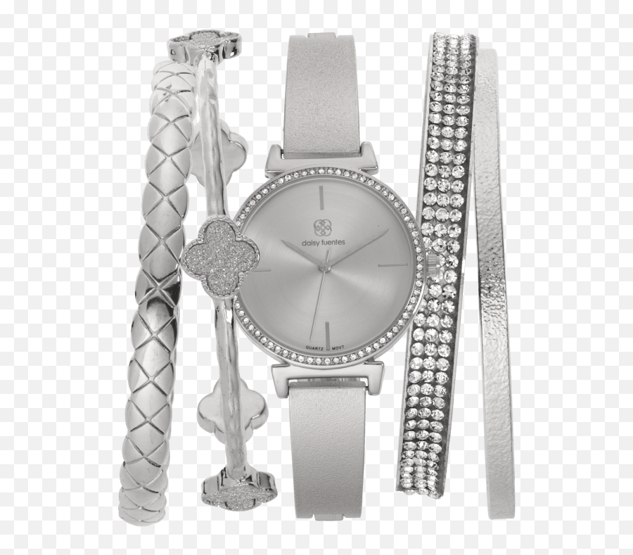 Daisy Fuentes 5 Piece Watch And - Daisy Fuentes Watch Price Emoji,Emoji Braclet