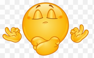 Meditating Emoji Decal - Meditation Emoticon,Meditate Emoji