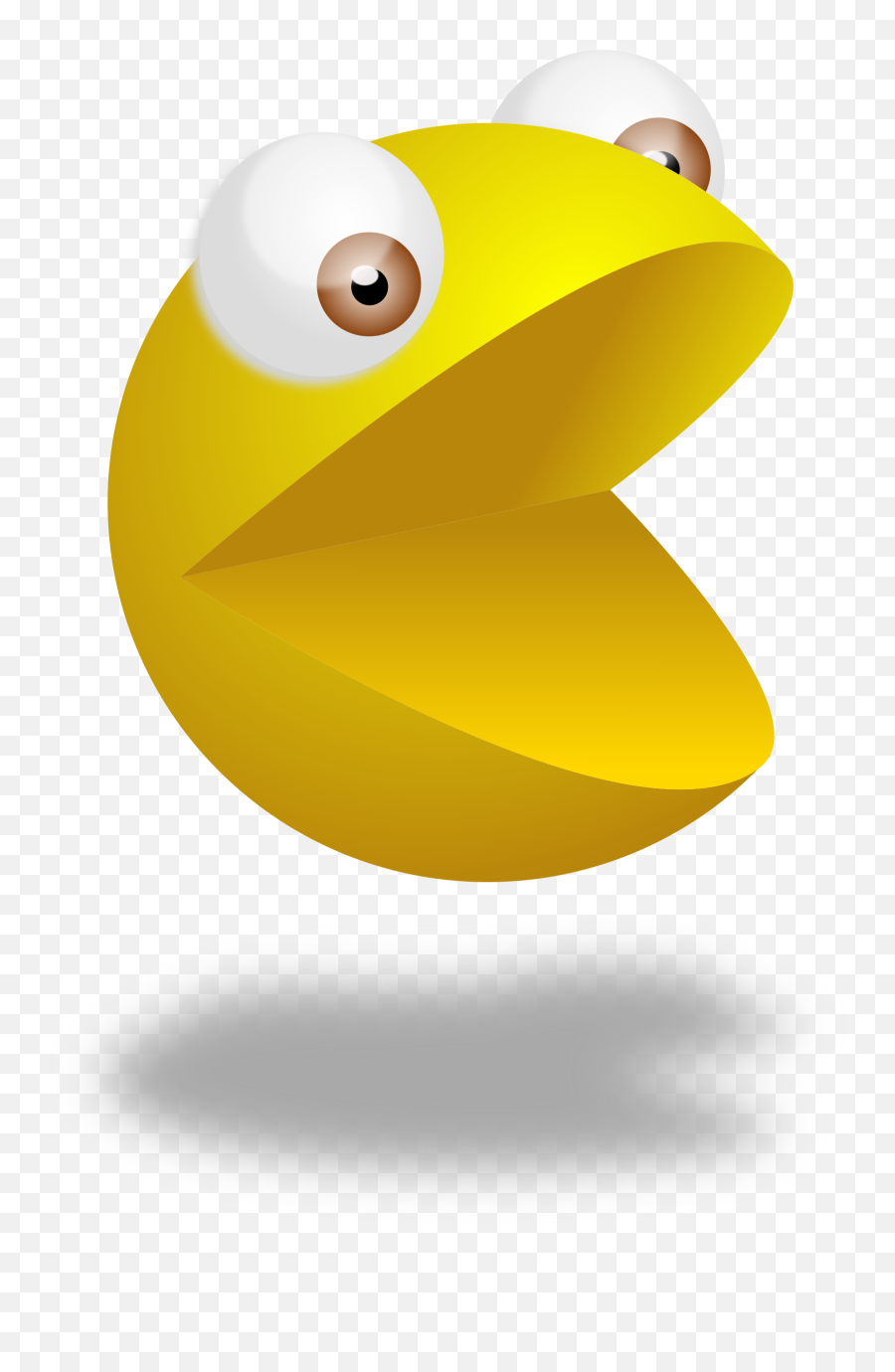 Pacman Pac - 3d Pac Man Png Emoji,Eating Emoticon