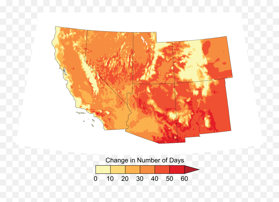 Southwest - Fourth National Climate Assessment Climate Of The American Southwest Emoji,Heat Areas Based On Emotions