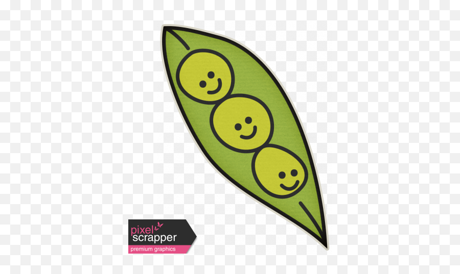 The Veggie Patch - Peas In Pod Sticker Graphic By Melo 3 Peas In A Pod Doodle Emoji,Vegetable Emoticon Png