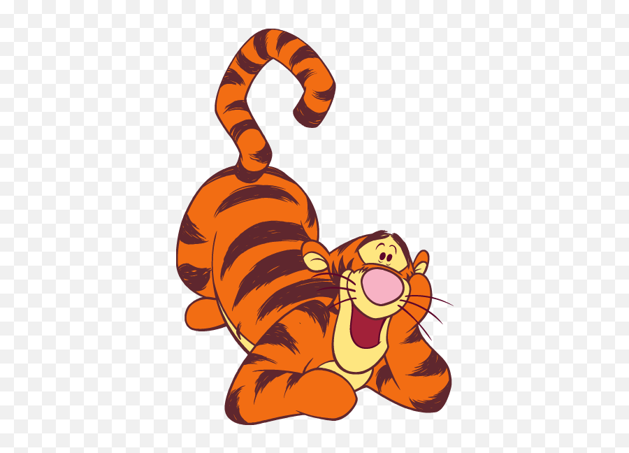 Topper Winnie The Pooh - Winnie The Pooh Tigger Laying Down Emoji,Tigger Emoticon