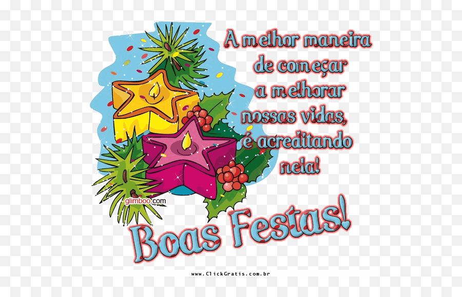 Recados Animados De Boas Festas De Natal - Boas Festas Gifs De Natal Emoji,Natal Emoticons Whatsapp