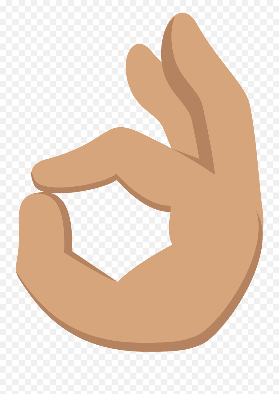 Ok Hand Emoji Clipart - Ok Hand Emoji Transparent,Okay Emoji