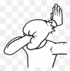 Facepalm Transparent Background U0026 Free Facepalm Transparent - Roblox Meme T Shirt Emoji,Facepalm Emoticon