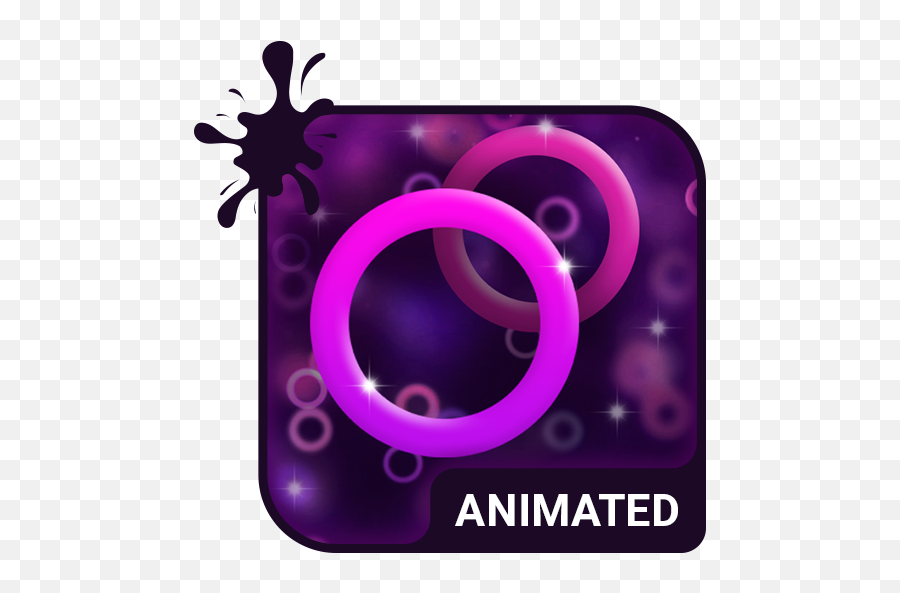 Purple Rings Animated Keyboard Live Wallpaper - Apps On Rkfdbfnehf Emoji,Android Emojis Tardis