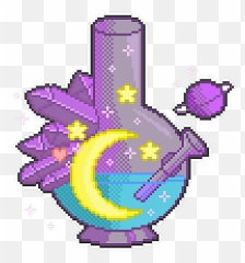 Bunt Moon Crystal Ftestickers Cosmic Clipart - Full Size Transparent Aesthetic Stickers Png Emoji,Meth Emoji