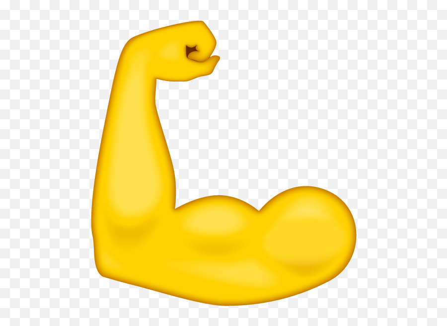 Bicep Emoji - Soft,Flexarm Emoticon